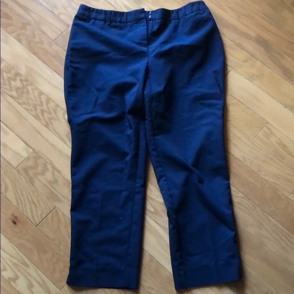 Navy Ankle Dress Pants